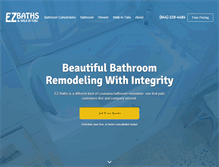 Tablet Screenshot of ezbaths.com